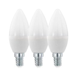 SET 3x bec LED Eglo 12884 C37 E14/6W/230V 3000K
