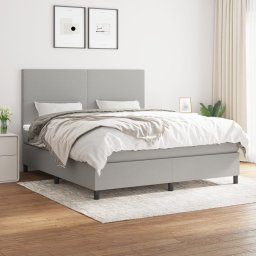 Pat continental, gri deschis, 180x200 cm, material textil GartenMobel Dekor