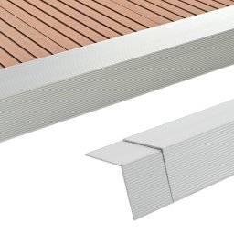 Margini cornier pentru podea 5 buc. argintiu 170 cm aluminiu GartenMobel Dekor