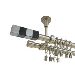Galerie dubla magnum prindere tavan 19 mm inox