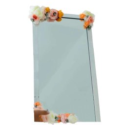 Oglinda miresei lucrata cu flori de matase - ILIF403055