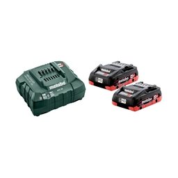 Metabo - 685163000 - Set 2 acumulatori si incarcator, LiHD, 18 V, 4 Ah