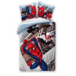 Lenjerie pat 140 x 200 cm, 100% bumbac Spiderman