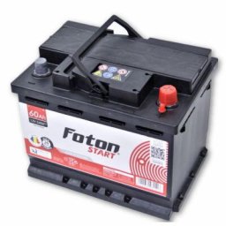 Acumulator auto 12V 60A dimensiune 242mm x 175mm x h190mm 540A la pornire Foton Start