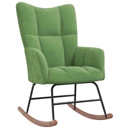 Scaun balansoar, verde deschis, catifea GartenMobel Dekor