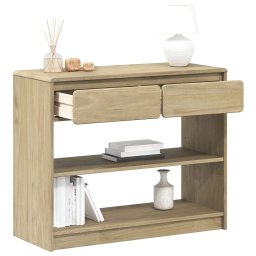 Masuta consola "SAUDA", stejar, 89,5x36,5x73 cm, lemn masiv pin GartenMobel Dekor