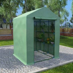 Sera cu rafturi, 143 x 143 x 195 cm, otel GartenMobel Dekor