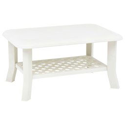 Masuta de cafea, alb, 90 x 60 x 46 cm, plastic GartenMobel Dekor