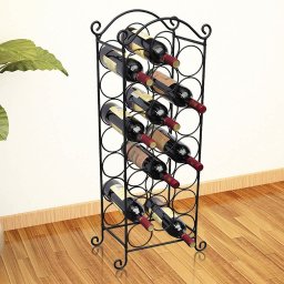 Suport sticle de vin pentru 21 de sticle, metal GartenMobel Dekor