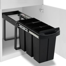 Cos gunoi retractabil pentru dulap bucatarie, silentios, 36 L GartenMobel Dekor