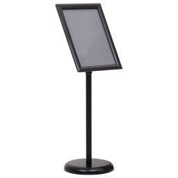 Suport de afis A3 cu picior, negru, aliaj de aluminiu GartenMobel Dekor