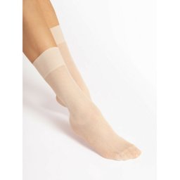 Sosete microfibra ecru cu model mesh Fiore Foxtrot 20 den