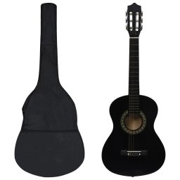 Set de chitara clasica începatori, 8 piese, negru, 1/2 34" GartenMobel Dekor