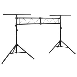 Suport de reflector, negru, 338x115x(180-300) cm, otel GartenMobel Dekor
