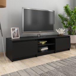 Comoda TV, negru, 140 x 40 x 35,5 cm, PAL GartenMobel Dekor