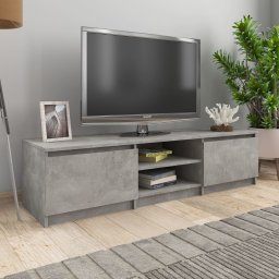 Comoda TV, gri beton, 140 x 40 x 35,5 cm, PAL GartenMobel Dekor