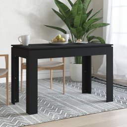 Masa de bucatarie, negru, 120 x 60 x 76 cm, PAL GartenMobel Dekor