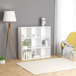 Biblioteca, alb, 98x29x97,5 cm, lemn prelucrat GartenMobel Dekor