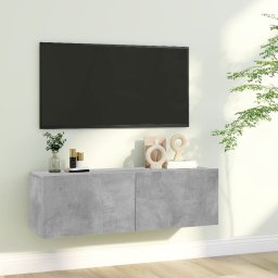 Comoda TV, gri beton, 100 x 30 x 30 cm, PAL GartenMobel Dekor
