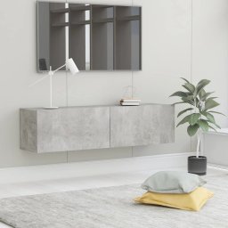 Comoda TV, gri beton, 120 x 30 x 30 cm, PAL GartenMobel Dekor