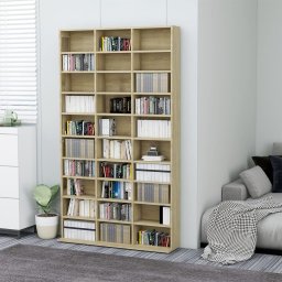 Dulap pentru CD-uri stejar sonoma 102x16x177,5 cm lemn compozit GartenMobel Dekor