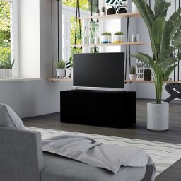 Comoda TV, negru, 80 x 34 x 36 cm, PAL GartenMobel Dekor