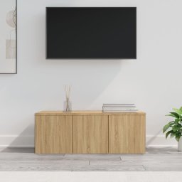 Comoda TV, stejar sonoma, 80x34x30 cm, lemn prelucrat GartenMobel Dekor