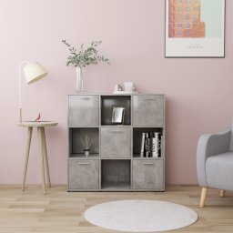 Biblioteca, gri beton, 90 x 30 x 90 cm, PAL GartenMobel Dekor