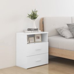 Noptiera, alb, 50x32x60 cm GartenMobel Dekor