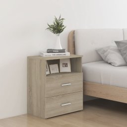 Noptiere, 2 buc., stejar sonoma, 50x32x60 cm GartenMobel Dekor