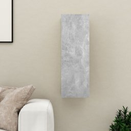 Comoda TV, gri beton, 30,5x30x90 cm, PAL GartenMobel Dekor