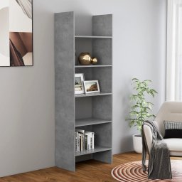 Biblioteca, gri beton, 60x35x180 cm, PAL GartenMobel Dekor