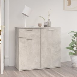 Servanta, gri beton, 80x36x75 cm, PAL GartenMobel Dekor