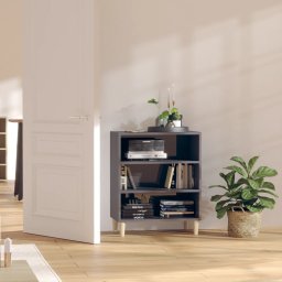 Servanta, gri extra lucios, 57x35x70 cm, PAL GartenMobel Dekor