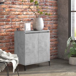 Servanta, gri beton, 60x35x70 cm, lemn prelucrat GartenMobel Dekor