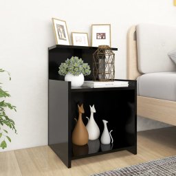 Noptiera, negru, 40x35x60 cm, PAL GartenMobel Dekor