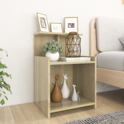 Noptiere, 2 buc., stejar sonoma, 40x35x60 cm, PAL GartenMobel Dekor