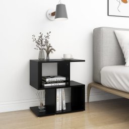 Dulap lateral, negru, 50x30x51,5 cm, PAL GartenMobel Dekor