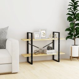 Biblioteca cu 2 rafturi, 100x30x70 cm, lemn masiv de pin GartenMobel Dekor