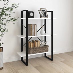 Biblioteca, alb, 80x30x105 cm, PAL GartenMobel Dekor