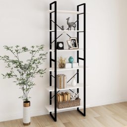 Dulap înalt, alb, 80x30x210 cm, lemn masiv de pin GartenMobel Dekor