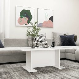 Masuta de cafea, alb, 103,5 x 60 x 40 cm, PAL GartenMobel Dekor