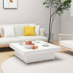 Masuta de cafea, alb, 90x90x28 cm, PAL GartenMobel Dekor