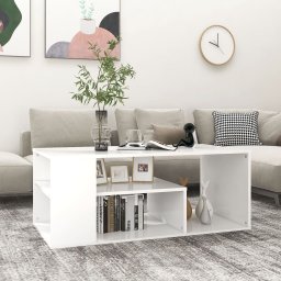 Masuta de cafea, alb, 100x50x40 cm, PAL GartenMobel Dekor