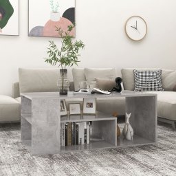 Masuta de cafea, gri beton, 100x50x40 cm, PAL GartenMobel Dekor