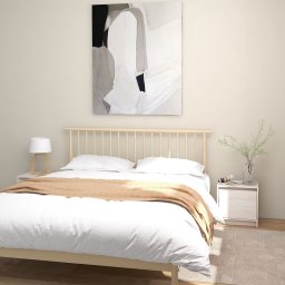 Noptiere, 2 buc., alb, 40x30,5x40 cm, lemn masiv de pin GartenMobel Dekor