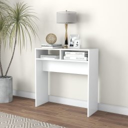 Masuta consola, alb, 78x30x80 cm, lemn prelucrat GartenMobel Dekor