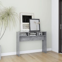 Masa consola, gri beton, 105x30x80 cm, PAL GartenMobel Dekor