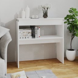 Masa consola, alb, 80x30x80 cm, PAL GartenMobel Dekor