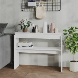 Masa consola, alb, 102x30x80 cm, PAL GartenMobel Dekor